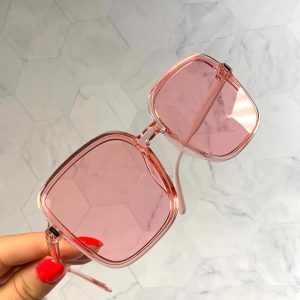 Sweet cool pink frame sunglasses