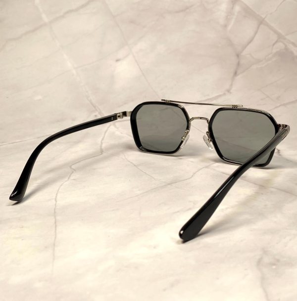 Chrome Hearts style double-bridge square frame sunglasses - Image 4