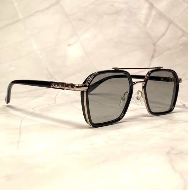 Chrome Hearts style double-bridge square frame sunglasses - Image 2