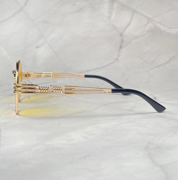 Steampunk retro round frame sunglasses - Image 5