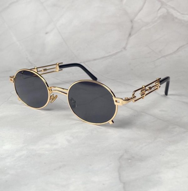 Retro punk round sunglasses - Image 4