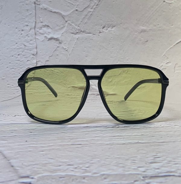 Retro large frame double beam sunglasses - Image 4