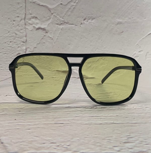 Retro large frame double beam sunglasses - Image 2