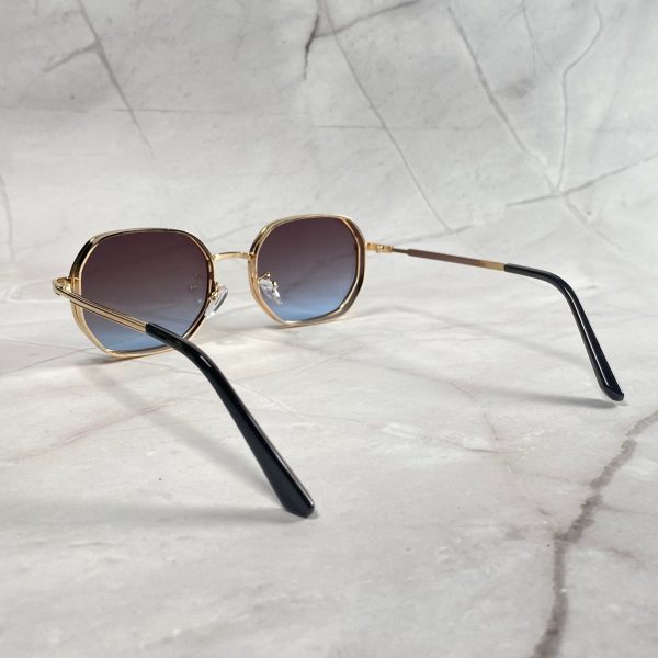 Retro octagonal frame gradient sunglasses - Image 2