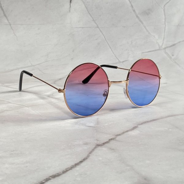 Retro gradient round frame sunglasses - Image 5