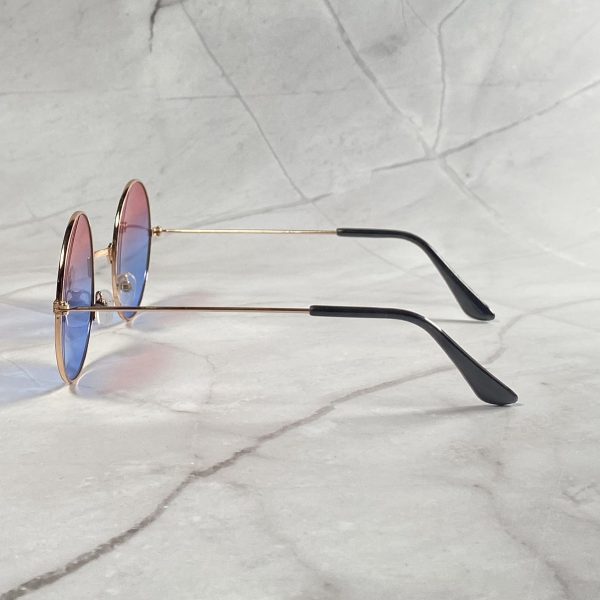 Retro gradient round frame sunglasses - Image 3