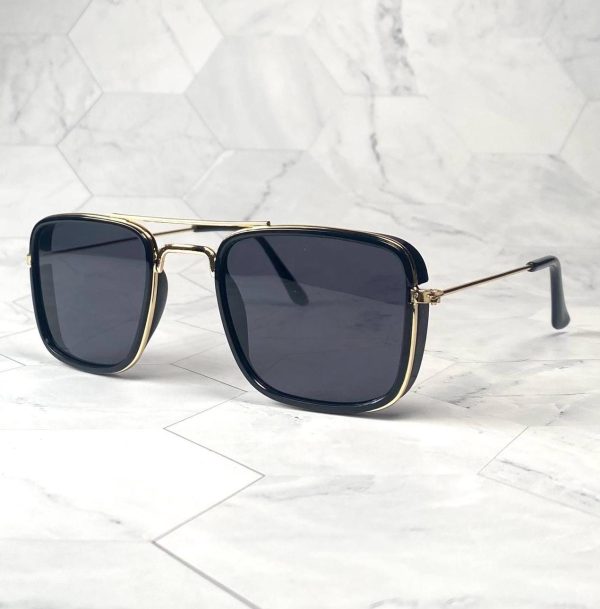Retro double-beam large frame sunglasses - Image 4