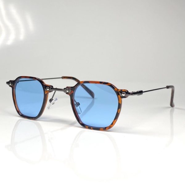 Retro style acetate metal splicing sunglasses - Image 2