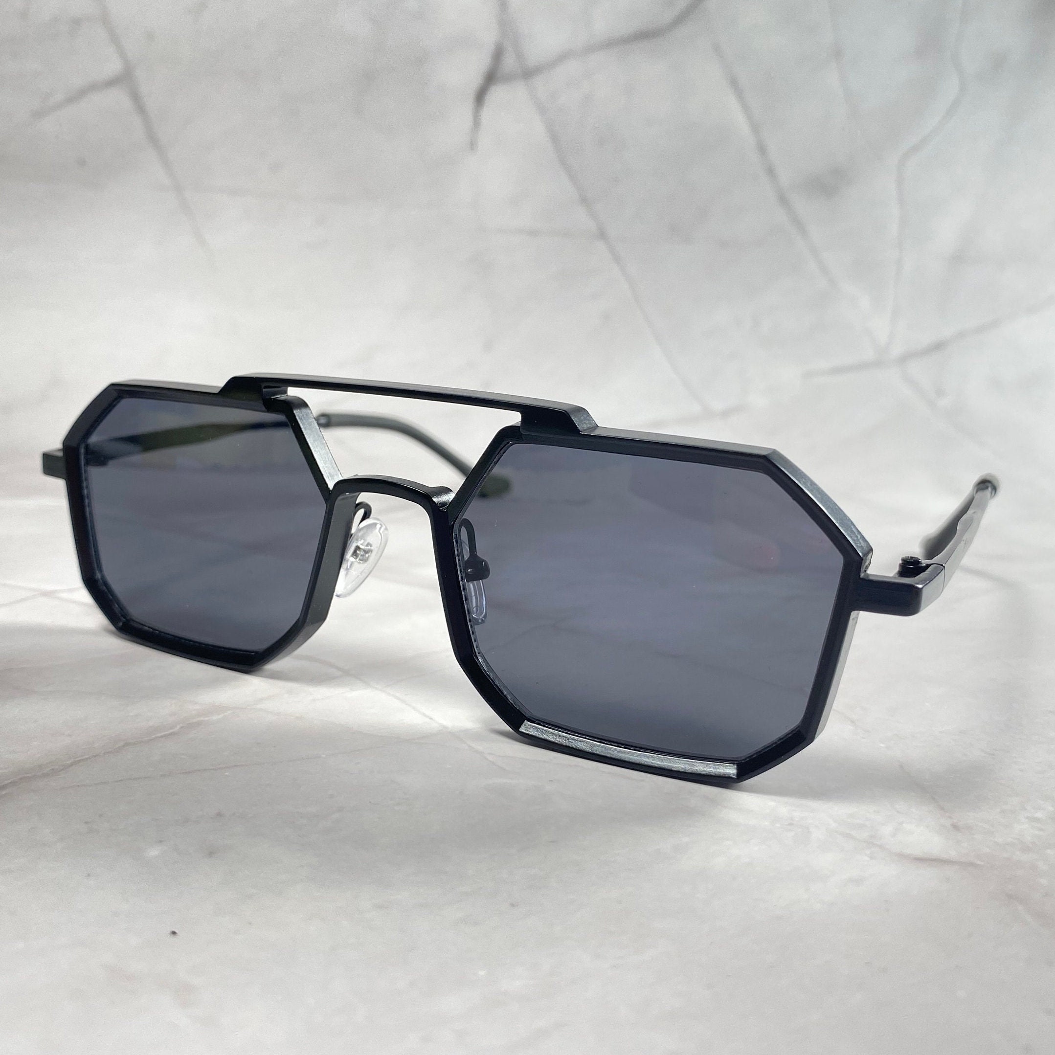Futuristic polygonal sunglasses