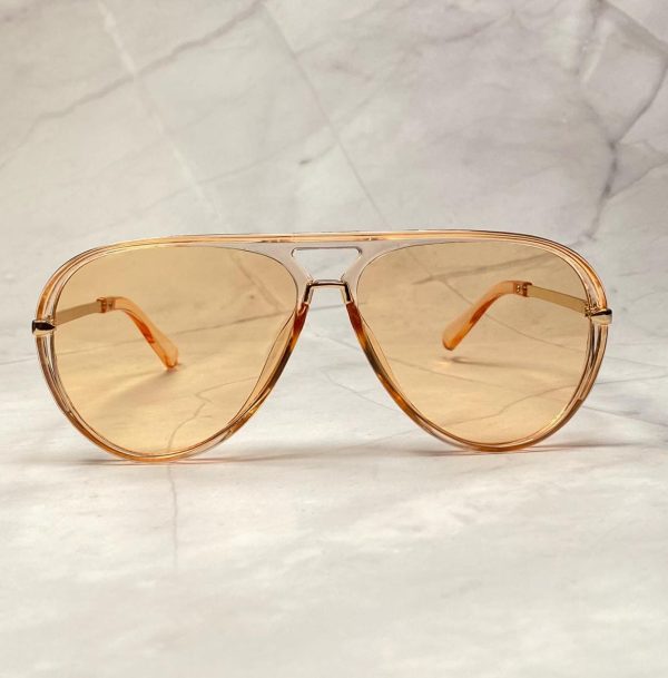Retro style large frame aviator sunglasses - Image 2