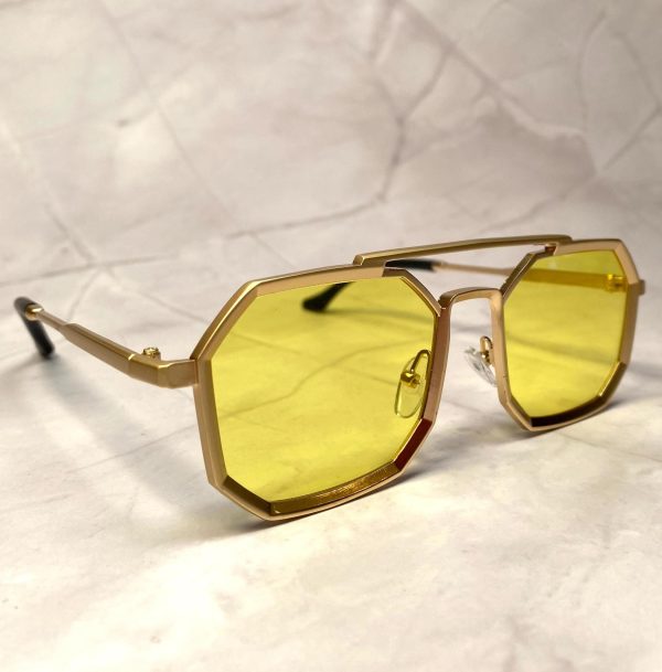 Cool hexagonal metal frame sunglasses - Image 7