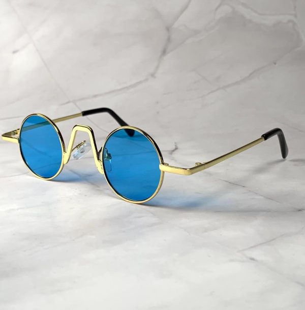 Retro round metal frame sunglasses - Image 7