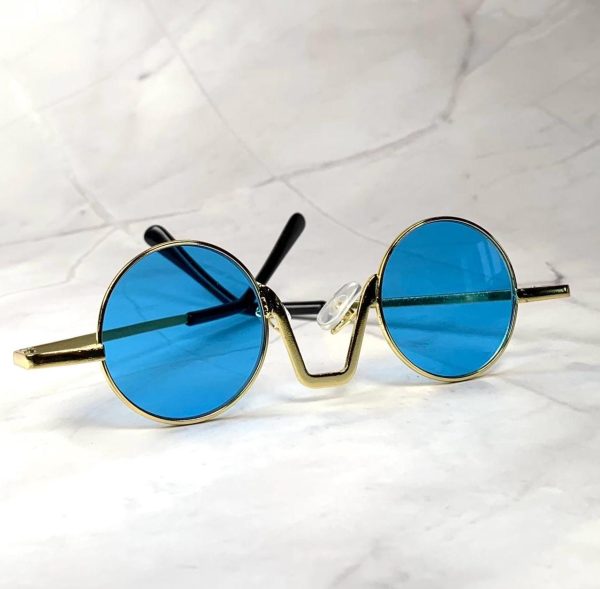 Retro round metal frame sunglasses - Image 4